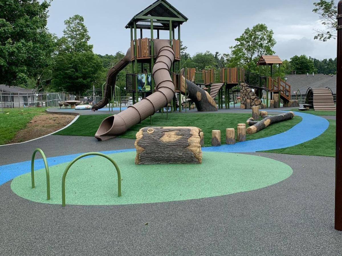 Memorial Park playground equipment installation complete